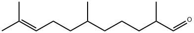 2,6,10-三甲基-9-烯-十一醛,141-13-9,结构式