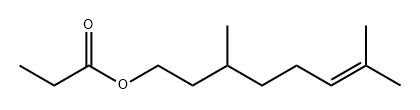 丙酸香茅酯,141-14-0,结构式