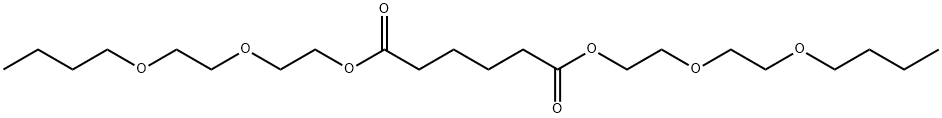 アジピン酸ビス[2-(2-ブトキシエトキシ)エチル] 化学構造式