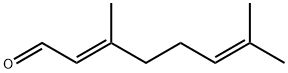 (E)-3,7-二甲基-2,6-辛二烯醛, 141-27-5, 结构式