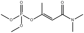 りん酸ジメチル(E)-1-(N,N-ジメチルカルバモイル)-1-プロペン-2-イル 化学構造式
