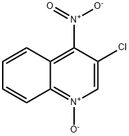 3-クロロ-4-ニトロキノリン1-オキシド 化学構造式