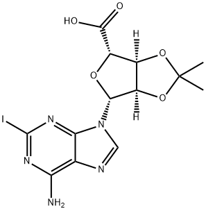 5'-Carboxy-2-iodo-2',3'-O-isopropylidene-D-adenosine Structure