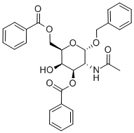 苄基2-乙酰胺基-3,6-二-O-苯甲酰基-2-脱氧-Α-D-吡喃半乳糖苷,141019-70-7,结构式