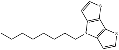 4-Octyl-4H-dithieno[3,2-b:2',3'-d]pyrrole Struktur