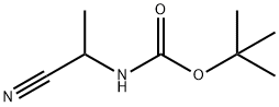 (1-氰基乙基)氨基甲酸叔丁酯 结构式