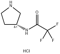 (3R)-(+)-3-(三氟乙酰氨基)吡咯烷盐酸盐, 141043-16-5, 结构式