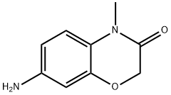 7-アミノ-4-メチル-2H-1,4-ベンゾキサジン-3(4H)-オン 化学構造式