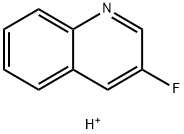4-fluoroquinoline hydrochloride 化学構造式