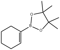 2-(1-シクロヘキセニル)-4,4,5,5-テトラメチル-1,3,2-ジオキサボロラン 化学構造式