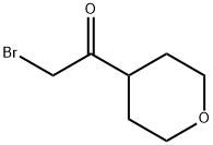 2-ブロモ-1-(テトラヒドロ-2H-ピラン-4-イル)エタノン 化学構造式