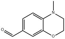4-甲基-3,4-二氢-2H-1,4-苯并噁嗪-7-甲醛, 141103-93-7, 结构式