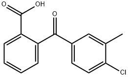 2-(4-クロロ-3-メチルベンゾイル)安息香酸 化学構造式