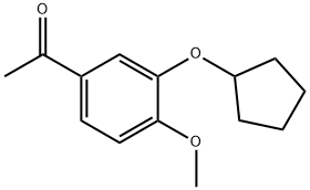 1-(3-(CYCLOPENTYLOXY)-4-METHOXYPHENYL)ETHANONE Structure