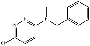 6-Chloro-N-methyl-N-(phenylmethyl)- 3-Pyridazinamine Struktur