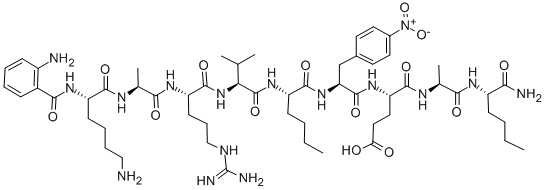 ANTHRANILYL-HIV PROTEASE SUBSTRATE, 141223-69-0, 结构式