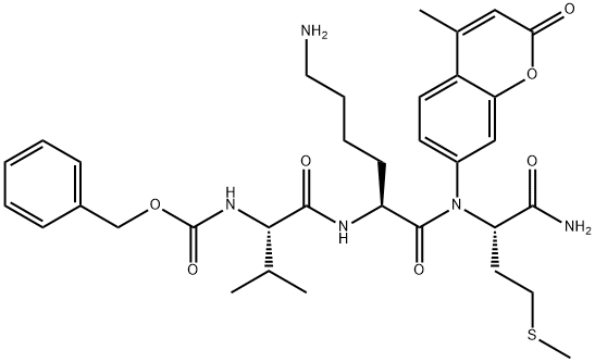 Z-VAL-LYS-MET-AMC 结构式