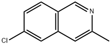 6-クロロ-3-メチルイソキノリン 化学構造式