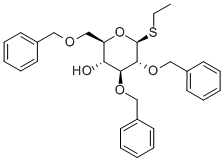 Ethyl 2,3,6-tri-O-benzyl-1-thio-b-D-glucopyranoside Structure