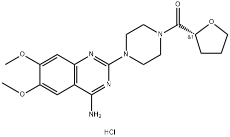 terazosin hydrochloride 化学構造式