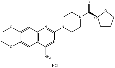terazosin hydrochloride 化学構造式