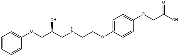 (S)-4-[2-HYDROXY-3-PHENOXYPROPYLAMINOETHOXY]PHENOXYACETIC ACID HYDROCHLORIDE Structure