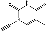 2,4(1H,3H)-Pyrimidinedione, 1-ethynyl-5-methyl- (9CI) 结构式