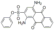 phenyl 1,4-diamino-9,10-dihydro-9,10-dioxoanthracene-2-sulphonate  Struktur