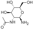 2-乙酰氨基-2-脱氧-BETA-D-吡喃葡萄糖胺 结构式