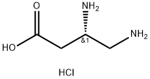 (S)-3,4-二氨基丁酸二盐酸盐,141318-80-1,结构式
