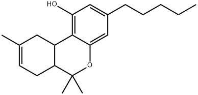 6a,7,10,10a-Tetrahydro-6,6,9-trimethyl-3-pentyl-6H-dibenzo[b,d]pyran-1-ol Struktur
