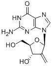 2'-deoxy-2'-methyleneguanosine 结构式