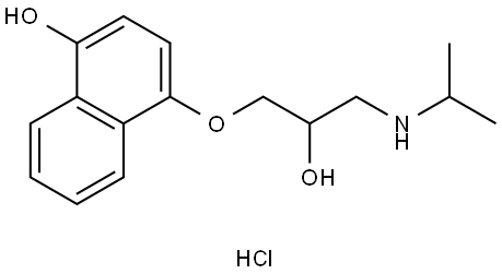 4-羟基普萘洛尔盐酸盐, 14133-90-5, 结构式