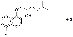 5-メトキシプロプラノール塩酸塩 化学構造式