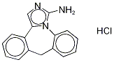 3-アミノ-9H-ジベンゾ[c,f]イミダゾ[1,5-a]アゼピン·塩酸塩 化学構造式