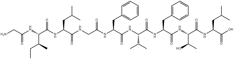 H-GLY-ILE-LEU-GLY-PHE-VAL-PHE-THR-LEU-OH Structure