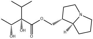 (2S,3R)-2,3-Dihydroxy-2-isopropylbutanoic acid [(1R,7aS)-2,3,5,6,7,7a-hexahydro-1H-pyrrolizin-1-yl]methyl ester Structure