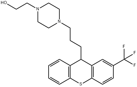 4-[3-[2-(TrifluoroMethyl)thioxanthen-9-yl]propyl]-1-piperazineethanol Struktur