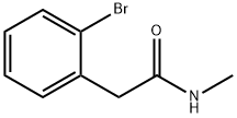 2-(2-ブロモフェニル)-N-メチルアセトアミド 化学構造式
