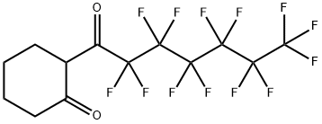 2-(PERFLUOROHEPTANOYL)CYCLOHEXANONE Structure