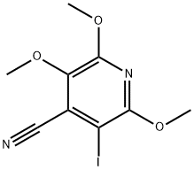 3-碘-2,5,6-三甲氧基异烟腈,1414864-11-1,结构式