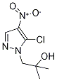 1-(5-氯-4-硝基-1H-吡唑-1-基)-2-甲基丙-2-醇 结构式