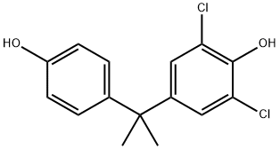 3,5-ジクロロビスフェノールA 化学構造式