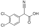Benzeneacetic acid, 3,4-dichloro-a-cyano- Struktur