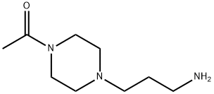 1-Piperazinepropanamine,4-acetyl-(9CI) Struktur