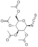 イソチオシアン酸2,3,4,6-テトラ-O-アセチル-β-D-グルコピラノシル 化学構造式