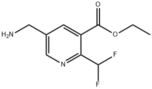 Ethyl5-(aminomethyl)-2-(difluoromethyl)pyridine-4-carboxylate 结构式