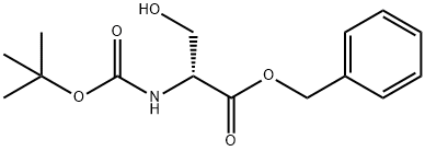 BOC-D-SER-OBZL 化学構造式