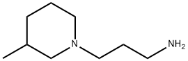 3-(3-メチル-1-ピペリジニル)-1-プロパンアミン 化学構造式