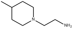 2-(4-メチル-1-ピペリジニル)エタンアミン 化学構造式
